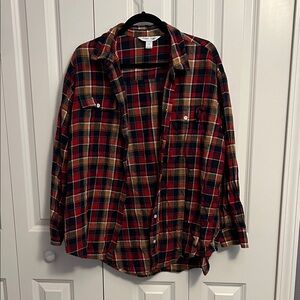 Old Navy Multicolor Plaid Button-Down Shirt